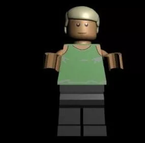 Character Lego Luke 3d model