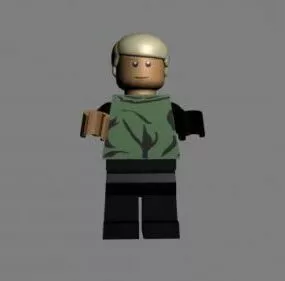 Lego Luke Character 3d model