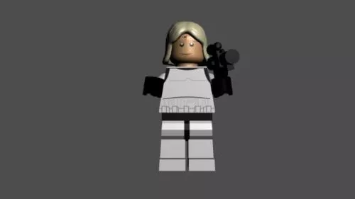 Lego Luke Stormtrooper Character 3d model Lego Luke Stormtrooper Character 3d model