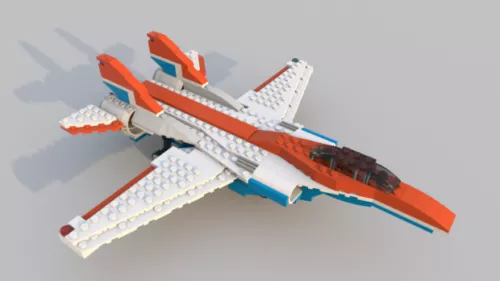 Micro Glider Plane 3d model