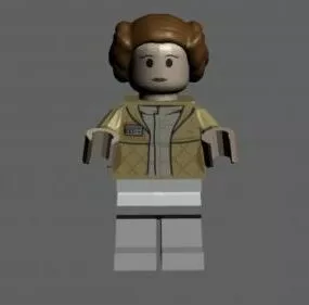Lego Princess Character 3d model