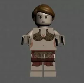 Lego Princess Leia Character 3d model