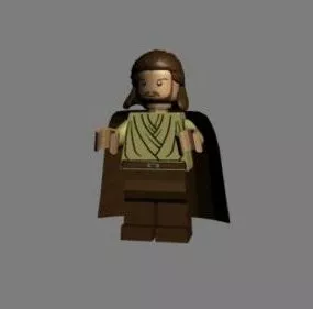 Lego Qui-gon Chaarcter 3d model