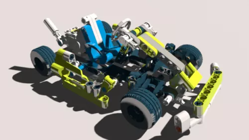 Lego Sci-fi Car 3d model Lego Sci-fi Car 3d model