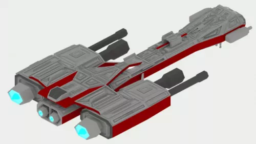 Scifi Space Station 3d model
