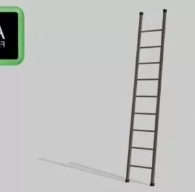 Wood Ladder builder 3d model