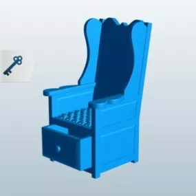 Lambing Chair Wing Style 3d model