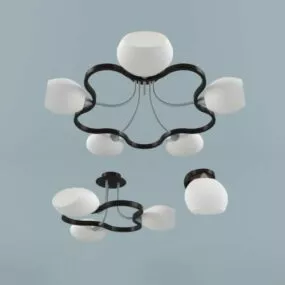 Lamp Bulbs Flower 3d model