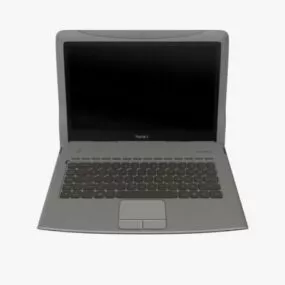 Old Laptop Pc Computer 3d model