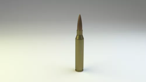 Machine Gun M2 Browning 3d model