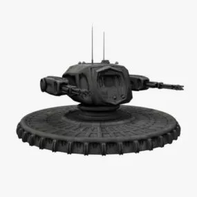 Laser Turret Gun 3d model