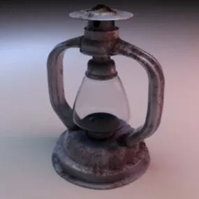 Lantern Rusted 3d model