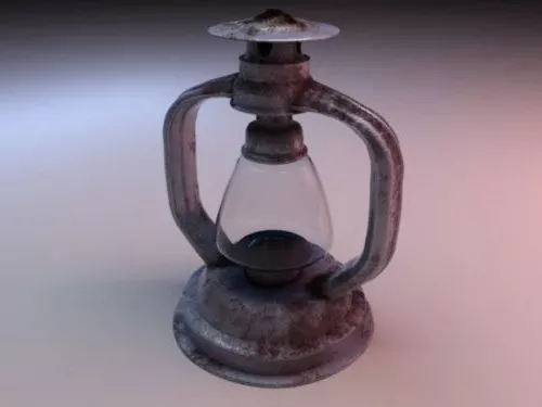 Lantern Rusted 3d model Lantern Rusted 3d model