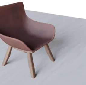 Elegant Leather Chair 3d model