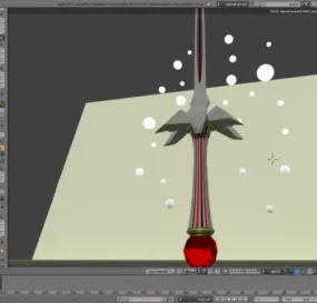 Weapon Rose Blade 3d model