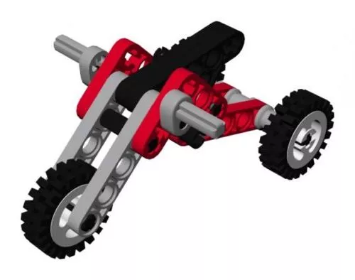 White Tricycle 3d model