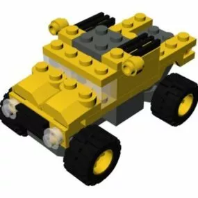 Lego Micro Wheels Vehicle 3d model