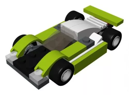Lego Lemans Car 3d model Lego Lemans Car 3d model