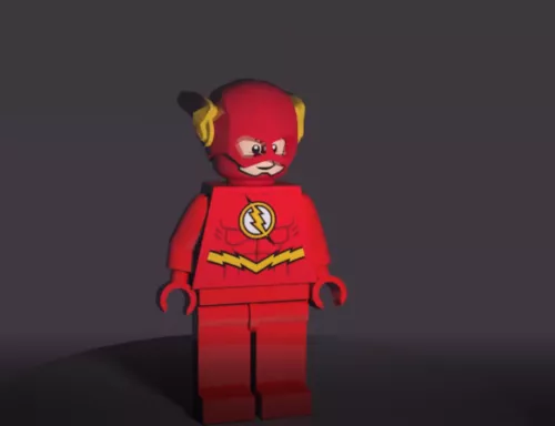 Lego Flash Character 3d model Lego Flash Character 3d model