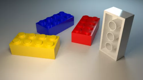 Lego Brick Toys 3d model Lego Brick Toys 3d model