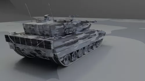 Leopard 2a5dk Tank 3d model Leopard 2a5dk Tank 3d model