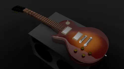 Small Classical Guitar 3d model