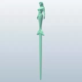 Letter Opener Mermaid 3d model