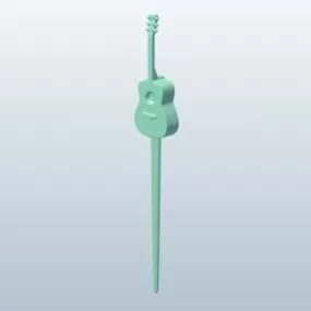 Letter Opener Guitar Shaped 3d model