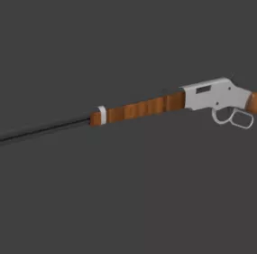 Lever Action Rifle Gun 3d model