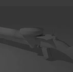 Lewis Gun Lowpoly 3d model