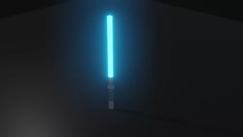 Blue Light Saber 3d model Blue Light Saber 3d model