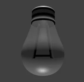 Light Bulb Lowpoly 3d model