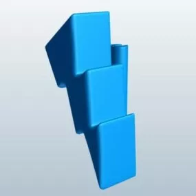 Lightning Bolt Sculpture 3d model