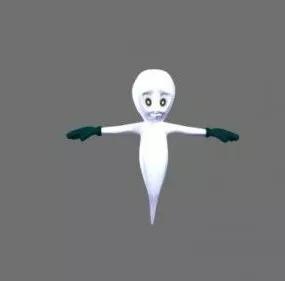Baby Ghost Flying 3d model