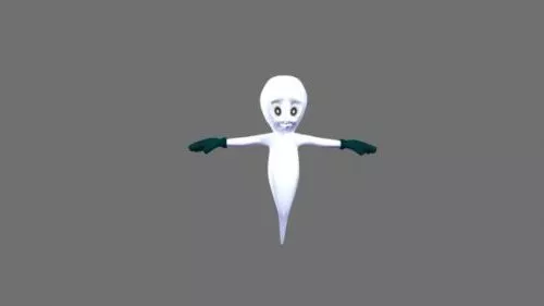 Baby Ghost Flying 3d model Baby Ghost Flying 3d model