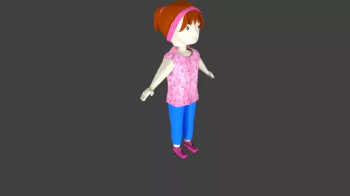 Zombie Girl 3d model