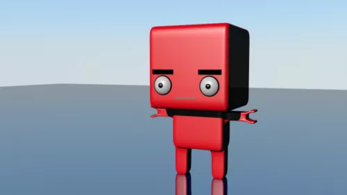 Little Robot Toy Character 3d model Little Robot Toy Character 3d model