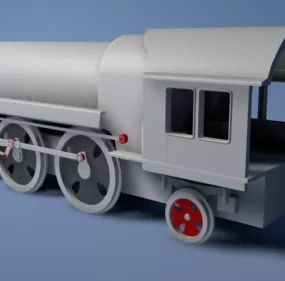 Locomotive Rigged 3d model