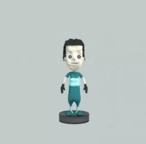 Boy Cartoon Character V1 3d model