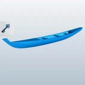 Longtail Boat 3d model