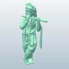 Lord Krishna Character 3d model