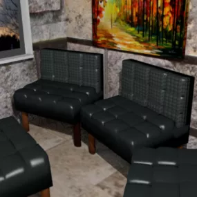 Lounge Room Furniture 3d model