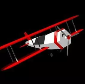 Lowpoly Bi-plane Propeller 3d model