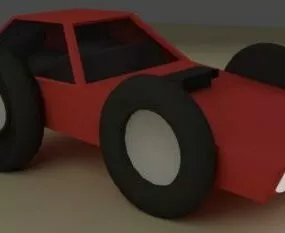 Buggy Car Lowpoly 3d model