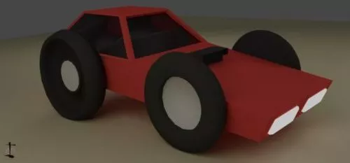Buggy Car Lowpoly 3d model Buggy Car Lowpoly 3d model