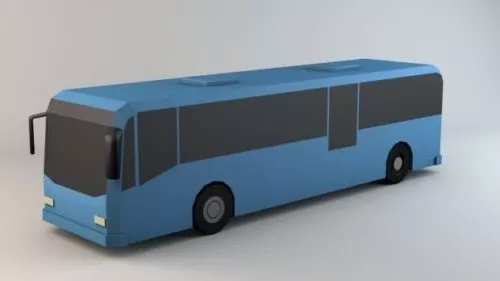 Bus Lowpoly Vehicle 3d model Bus Lowpoly Vehicle 3d model