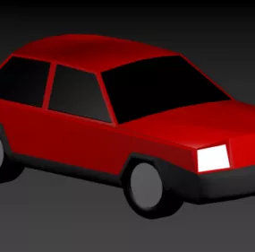 Lowpoly Cartoon Car V1 3d model