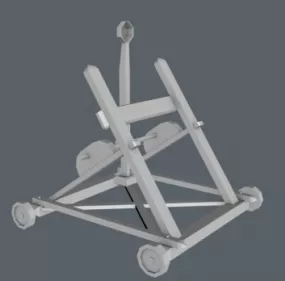 Vintage Catapult Weapon 3d model