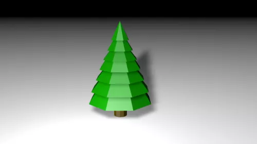 Lowpoly Fir 3d model Lowpoly Fir 3d model