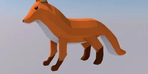 Lowpoly Fox Cartoon Character 3d model Lowpoly Fox Cartoon Character 3d model